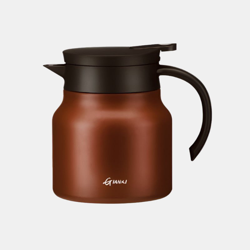 Insulated Teapot with Built-In Infuser – Keep Drinks Hot or Cold All Day-Coffee & Tea-Unique Casa-Brown-Unique Casa