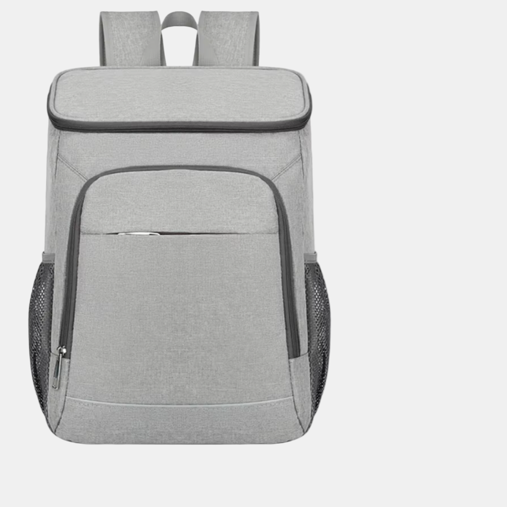 Insulated Waterproof Travel Cooler Backpack for Camping and Outdoor Adventures-Backpack-Unique Casa-18 L-Grey-Unique Casa