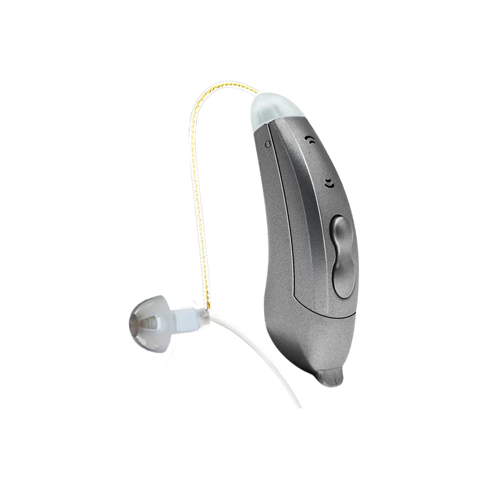 Invisible Bluetooth BTE Hearing Aids with Smart App Control-BTE Hearing Aids-Unique Casa-Left-Grey-Unique Casa
