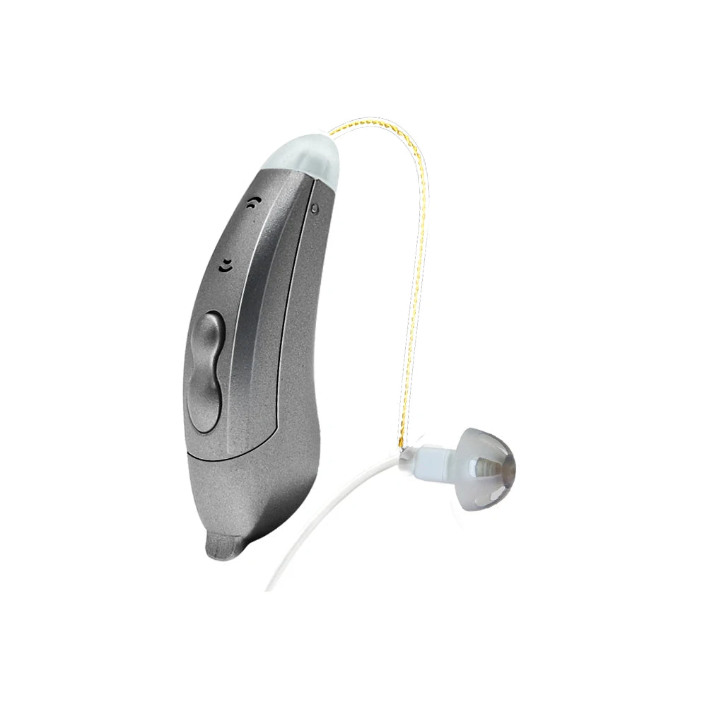Invisible Bluetooth BTE Hearing Aids with Smart App Control-BTE Hearing Aids-Unique Casa-Right-Grey-Unique Casa