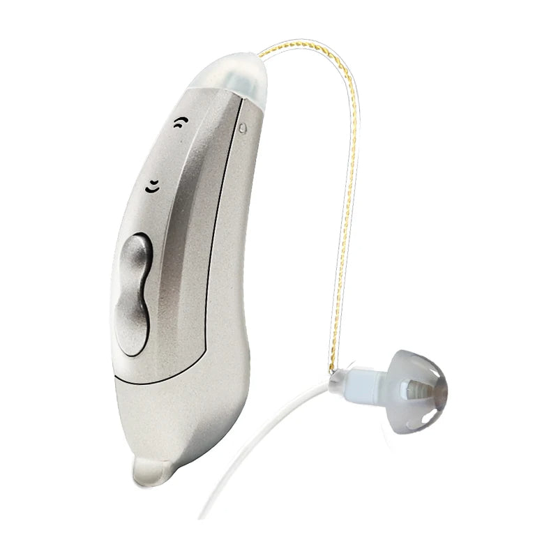 Invisible Bluetooth BTE Hearing Aids with Smart App Control-BTE Hearing Aids-Unique Casa-Right-Pearl Grey-Unique Casa