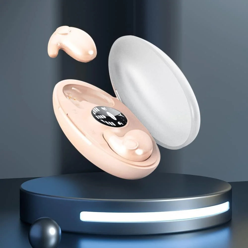 Invisible Wireless Bluetooth Headphones – Ultra-Compact, Noise-Free, and Powerful-Bluetooth earbuds-Unique Casa-Pink-Unique Casa