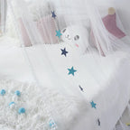 Kids Bed Canopy With Pom Pom Detail-Baby & Children-Unique Casa-Unique Casa