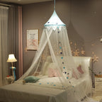 Kids Bed Canopy With Pom Pom Detail-Baby & Children-Unique Casa-Unique Casa