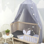 Kids Bed Canopy with Star Decoration -Baby & Children-Unique Casa-Greyish Purple-Unique Casa