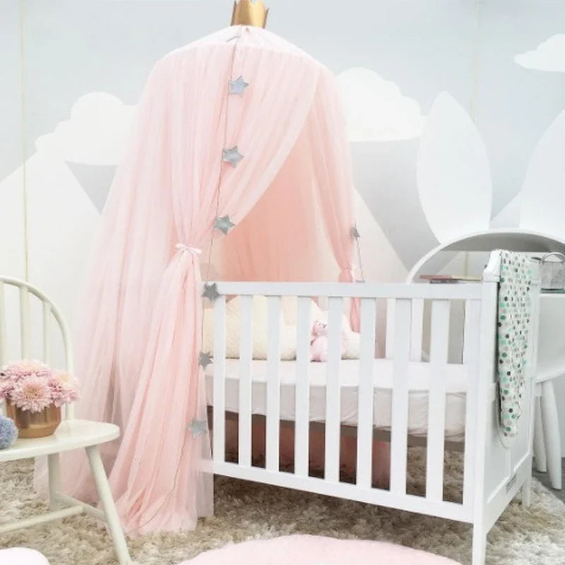 Kids Bed Canopy with Star Decoration -Baby & Children-Unique Casa-Unique Casa