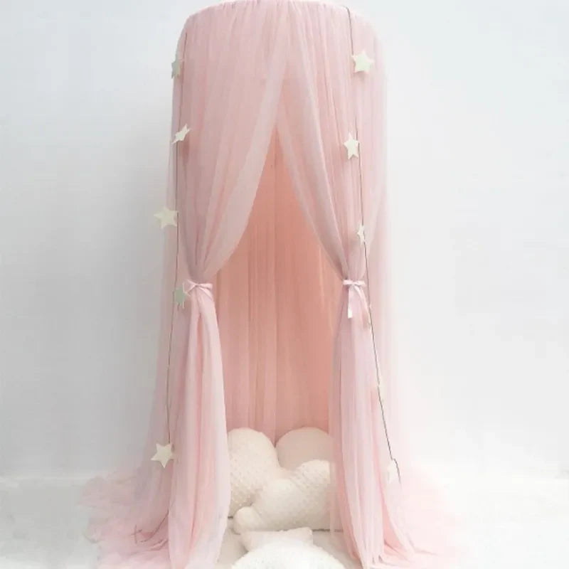 Kids Bed Canopy with Star Decoration -Baby & Children-Unique Casa-Unique Casa