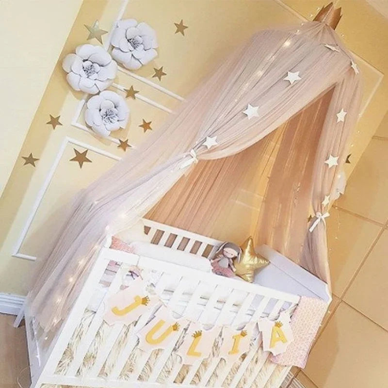 Kids Bed Canopy with Star Decoration -Baby & Children-Unique Casa-Unique Casa