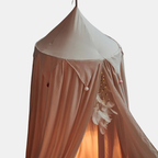 Kids Bed Canopy With Tassel & Frill Design-Baby & Children-Unique Casa-Light Pink with Ruffle-Unique Casa