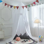 Kids Bed Canopy With Tassel & Frill Design-Baby & Children-Unique Casa-White with Tassel-Unique Casa
