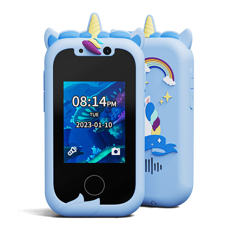 Kids Educational Smartphone Toy – Fun, Learning & Creativity in One-Toys-Unique Casa-Unicorn - Blue-Unique Casa