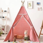 Kids Tipi Play Tent for Indoor & Outdoor Adventures-Baby & Children-Unique Casa-Pink-Unique Casa