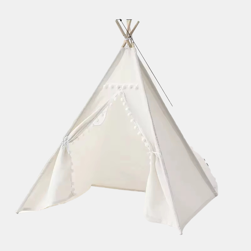 Kids Tipi Play Tent for Indoor & Outdoor Adventures-Baby & Children-Unique Casa-White-Unique Casa