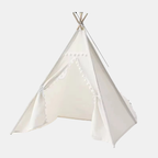 Kids Tipi Play Tent for Indoor & Outdoor Adventures-Baby & Children-Unique Casa-White-Unique Casa