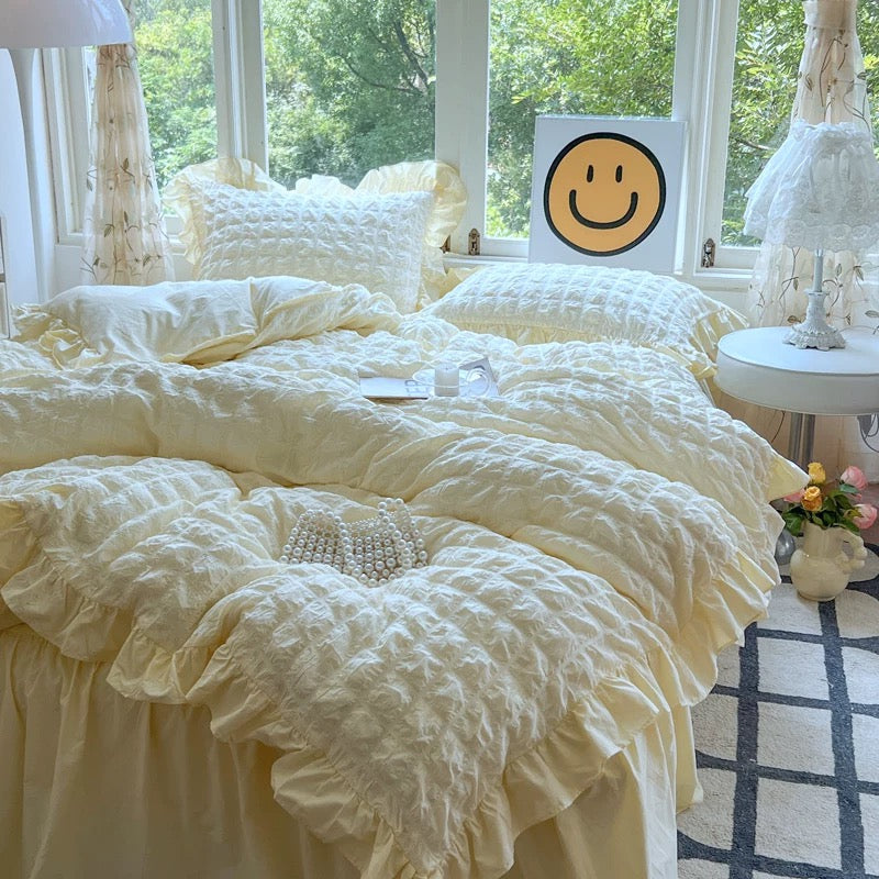 Coquette Princess Bedding Set – Charming and Elegant Comfort for a Royal Bedroom Look-Bedding Set-Unique Casa-Unique Casa