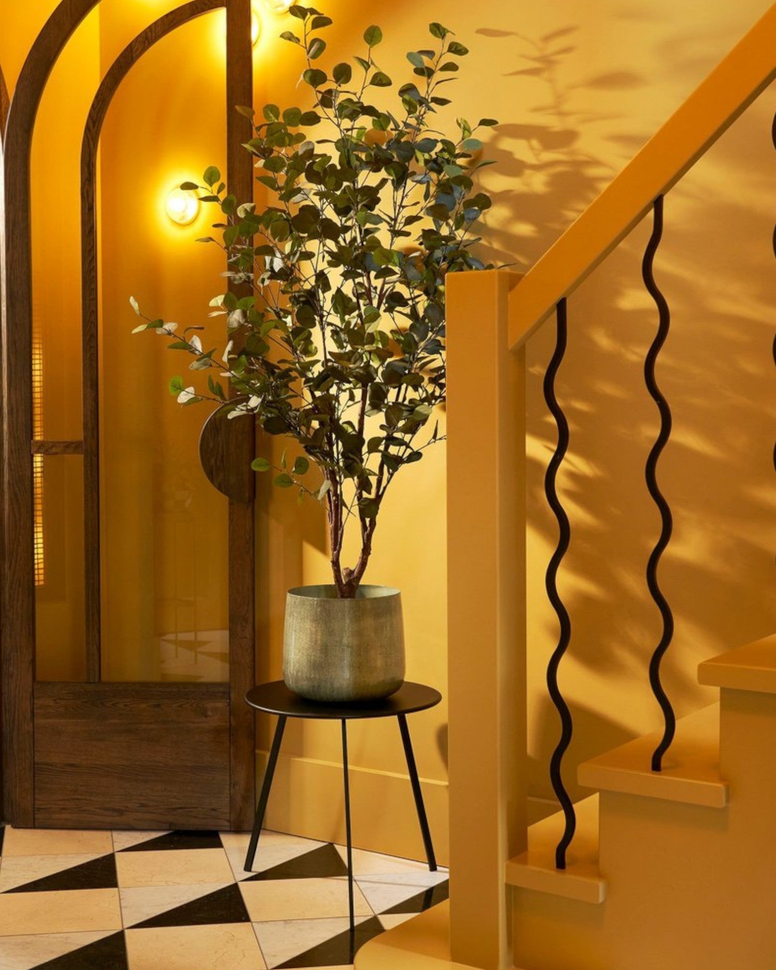 Large Light Grey Metal Plant Pot – Ø37 cm Modern Industrial Style-Plant Pot-Unique Casa