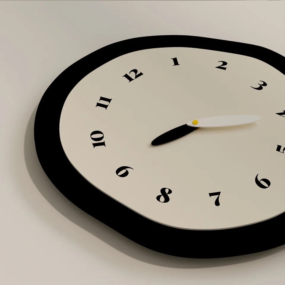 Scandinavian Wall Clock – Nordic Minimalist Pendulum Clock for Bedroom & Living Room-Clock-Unique Casa-Unique Casa
