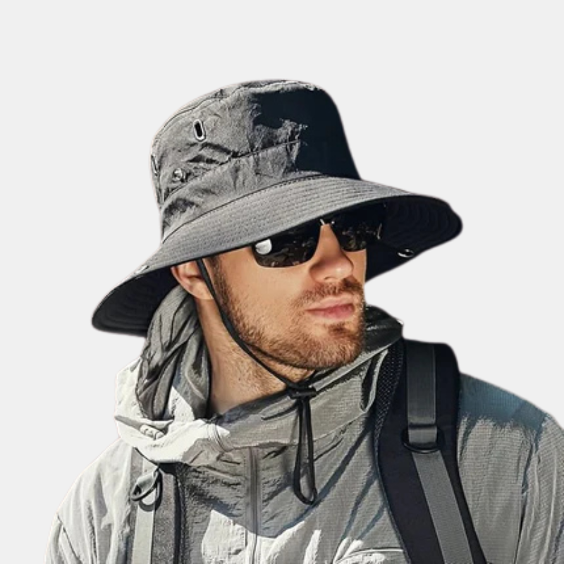 Lightweight Sun Hat - UV Protection & Ventilated for Summer Activities-Clothing-Unique Casa-Black-58cm - 60cm-Unique Casa