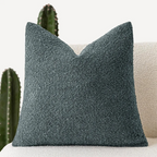 Luxe Bouclé Cushion Cover 45x45 cm – Timeless Comfort & Style-Cushion Cover-Grey-Green-Unique Casa