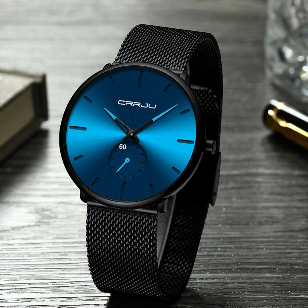 Luxury Quartz Watch | Timeless Elegance for Every Occasion-Watches-Unique Casa-Black Blue Blue-Unique Casa