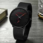 Luxury Quartz Watch | Timeless Elegance for Every Occasion-Watches-Unique Casa-Black Red-Unique Casa