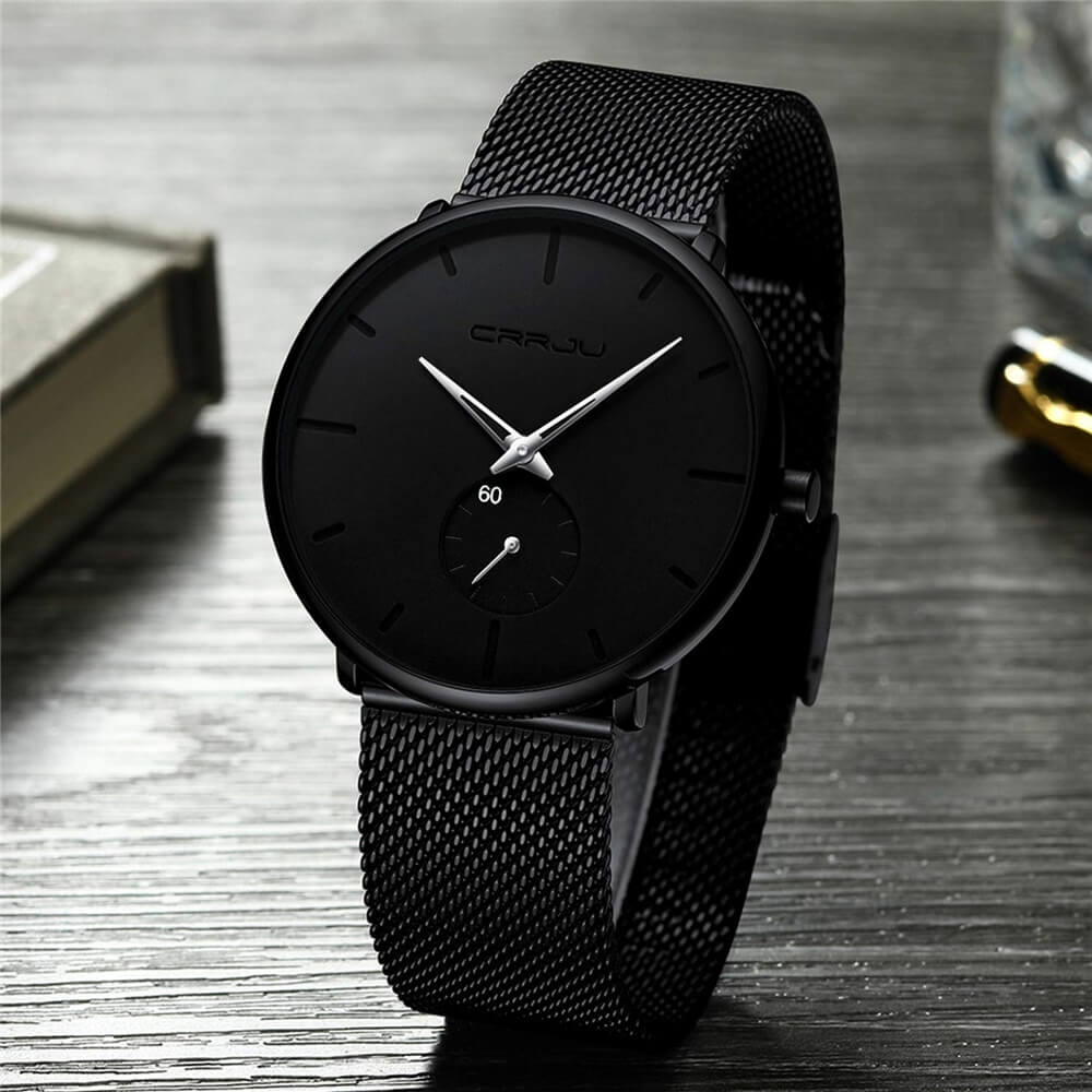 Luxury Quartz Watch | Timeless Elegance for Every Occasion-Watches-Unique Casa-Black Silver-Unique Casa