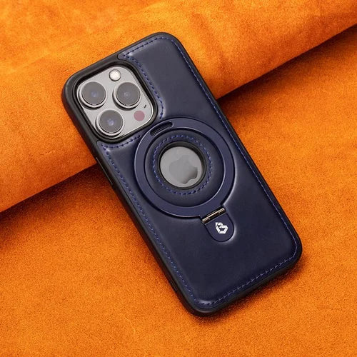 Magnetic iPhone Case with Invisible Ring Stand – Stylish, Functional & Protective-Unique Casa-Blue-iPhone 15-Unique Casa