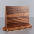 Magnetic Knife Holder Stand in Ash Wood – Elegant Wall-Mounted Organizer 0