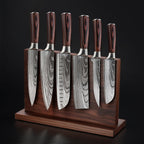 Magnetic Knife Holder Stand in Ash Wood – Elegant Wall-Mounted Organizer 2