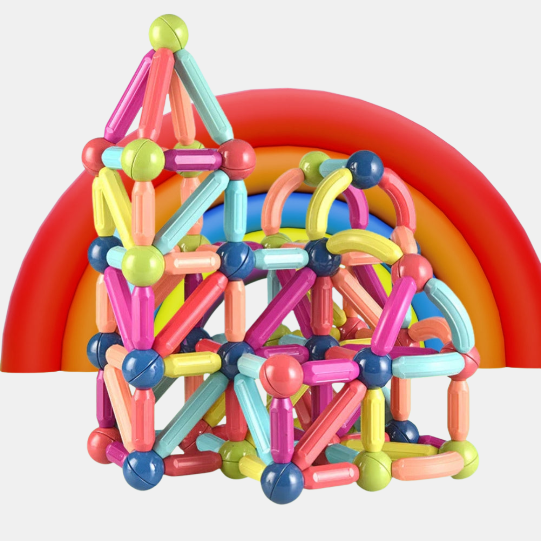 Magnetic Toy – 3D Creative Construction Toy for Children-Kids Toys-Unique Casa-Multicolored-25 pieces-Unique Casa