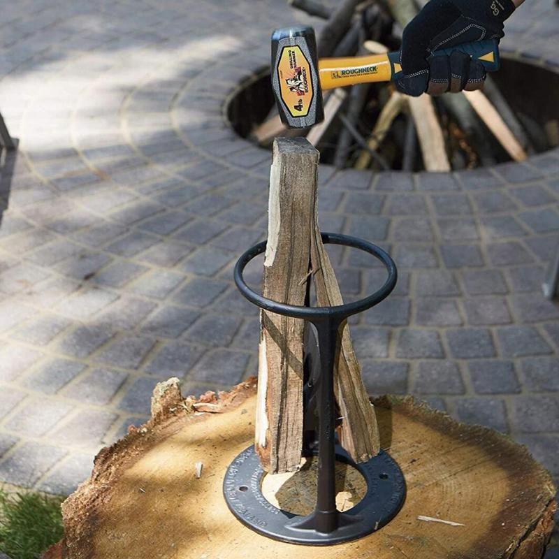 Manual Firewood Splitter - Ergonomic Steel Log Wood Splitter for Safe Use 3