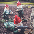 Military Garden Gnome in Camouflage – Durable Outdoor Decor for Garden 1