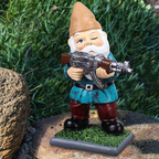 Military Garden Gnome in Camouflage – Durable Outdoor Decor for Garden 7