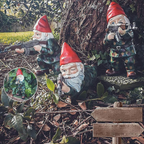 Military Garden Gnome in Camouflage – Durable Outdoor Decor for Garden 8