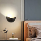 Minimalist Half-Round LED Wall Light – Modern Indoor Lamp for Bedroom and Living Room-Wall Lights-Unique Casa-Unique Casa