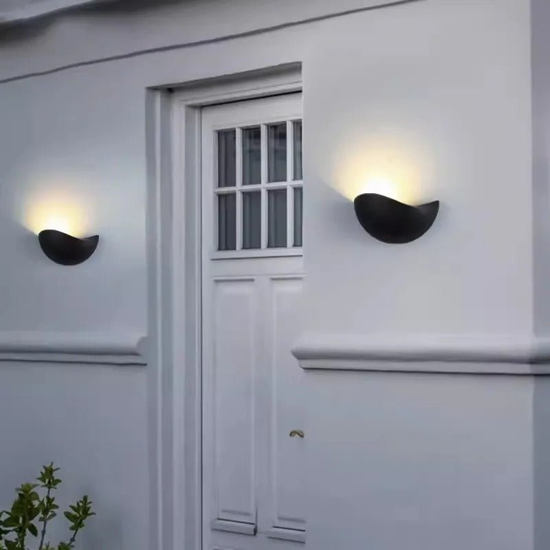 Minimalist Half-Round LED Wall Light – Modern Indoor Lamp for Bedroom and Living Room-Wall Lights-Unique Casa-Unique Casa