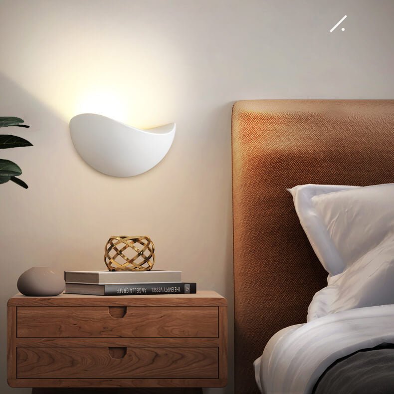 Minimalist Half-Round LED Wall Light – Modern Indoor Lamp for Bedroom and Living Room-Wall Lights-Unique Casa-Unique Casa
