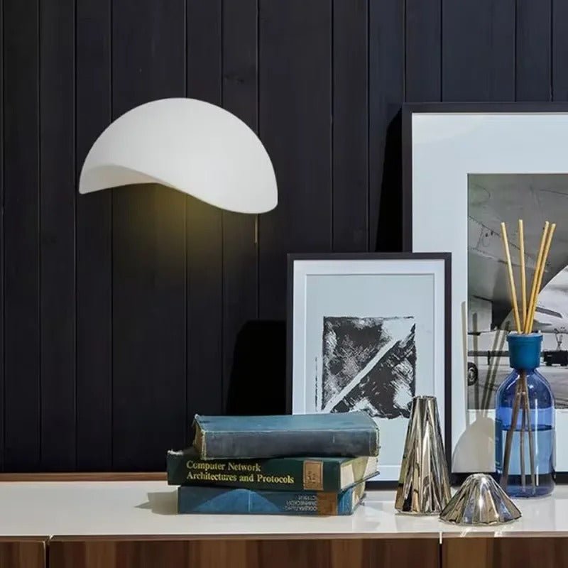 Minimalist Half-Round LED Wall Light – Modern Indoor Lamp for Bedroom and Living Room-Wall Lights-Unique Casa-Unique Casa