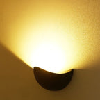 Minimalist Half-Round LED Wall Light – Modern Indoor Lamp for Bedroom and Living Room-Wall Lights-Unique Casa-Unique Casa