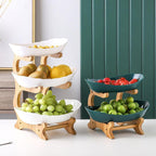 Modern Bamboo Fruit Basket – Multi-Tier Kitchen Storage Organizer-Tableware & Dining Accessories-Unique Casa-Unique Casa
