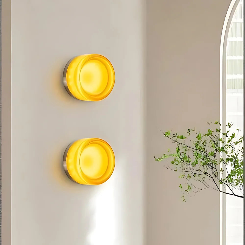 Modern Bathroom Wall Light Sconce – Dimpled Acrylic LED Wall Lamp 8