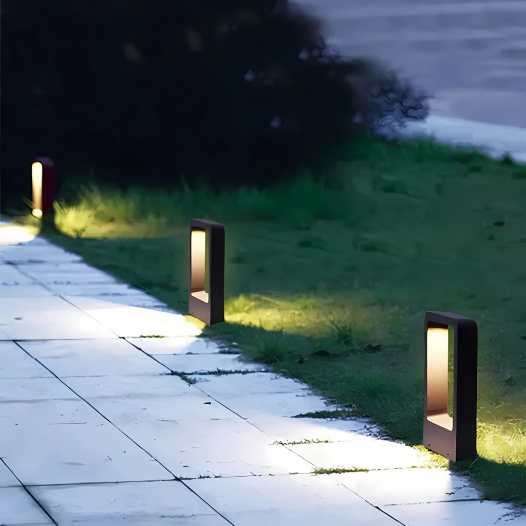 Modern Black Outdoor Wall Lights – Weather Resistant LED Garden Lamp 0