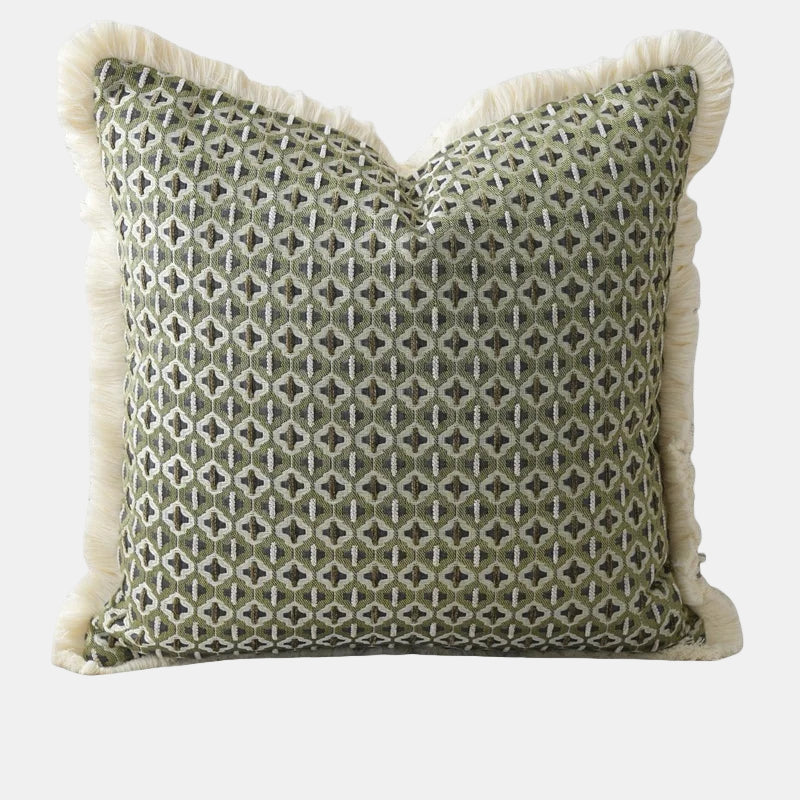 Modern Decorative Geometric Cushion Cover with Frilled Edge-Cushions-Unique Casa-Unique Casa