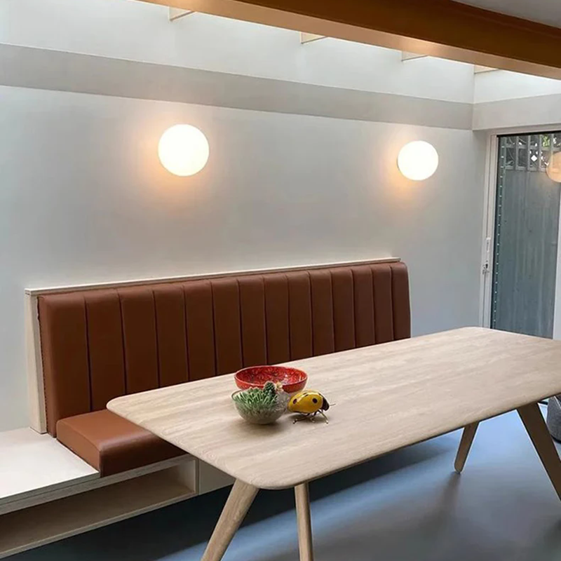 Modern Flush Mount Ceiling Light Fixture – Elegant White Glass Shade for Hallways 5