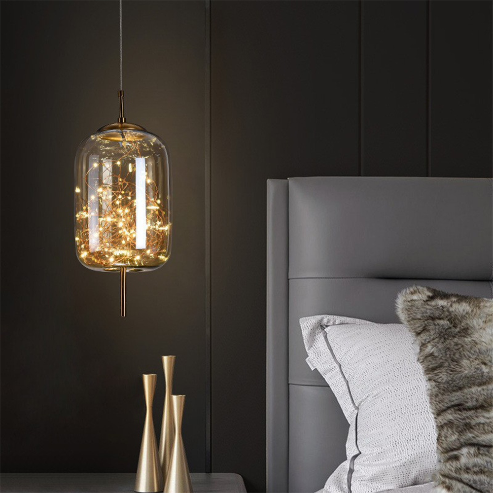 Modern Glass Pendant Light – Adjustable Kitchen Pendant Lighting Fixture 1
