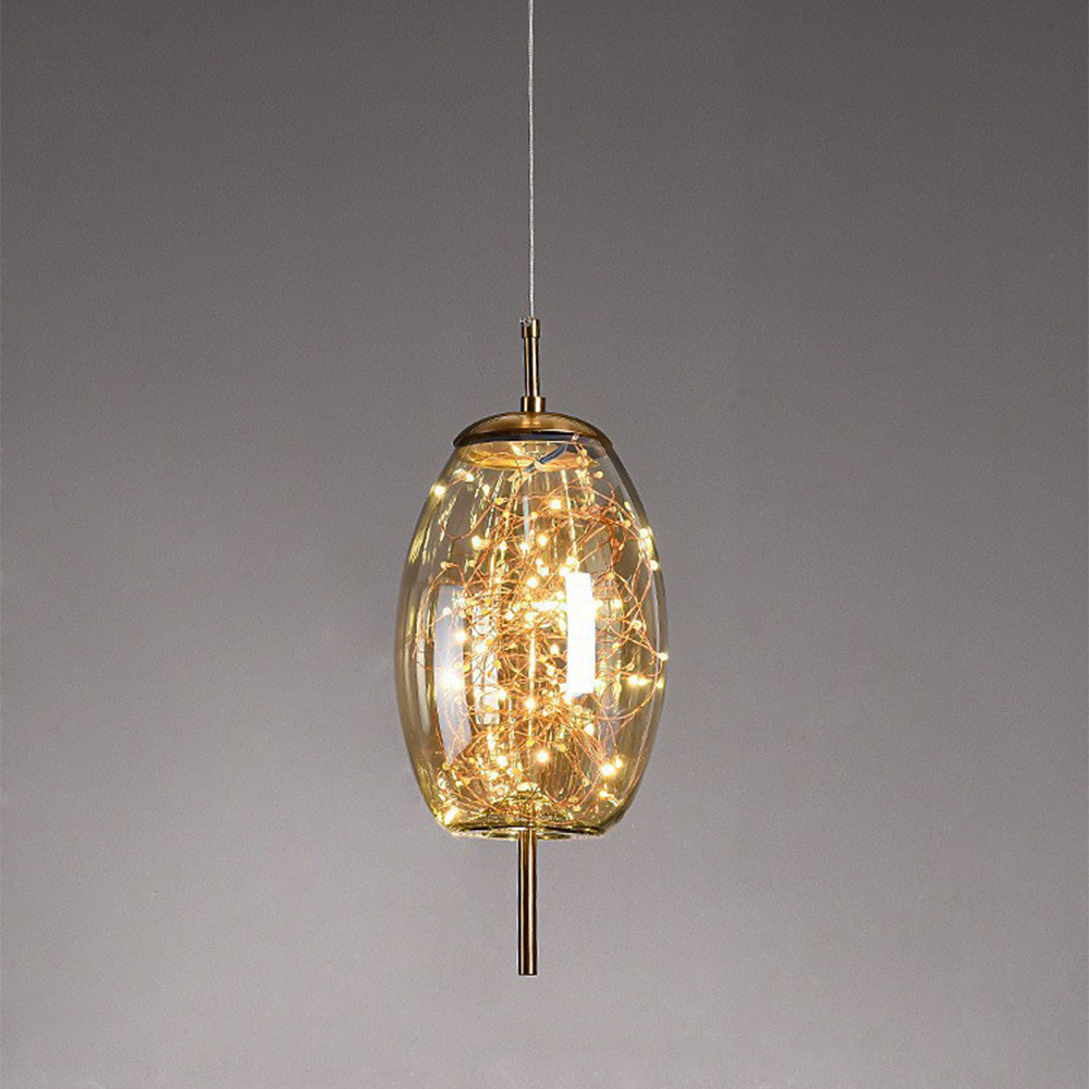 Modern Glass Pendant Light – Adjustable Kitchen Pendant Lighting Fixture 9