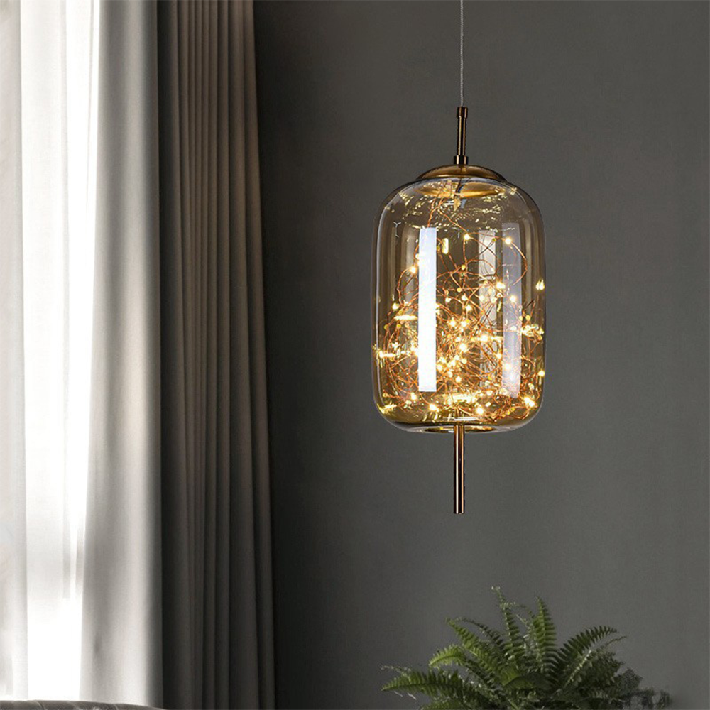 Modern Glass Pendant Light – Adjustable Kitchen Pendant Lighting Fixture 0