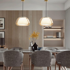 Modern Glass Pendant Lighting – Adjustable Dome Lamp for Kitchen & Dining 5