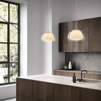 Modern Glass Pendant Lighting – Adjustable Dome Lamp for Kitchen & Dining 8