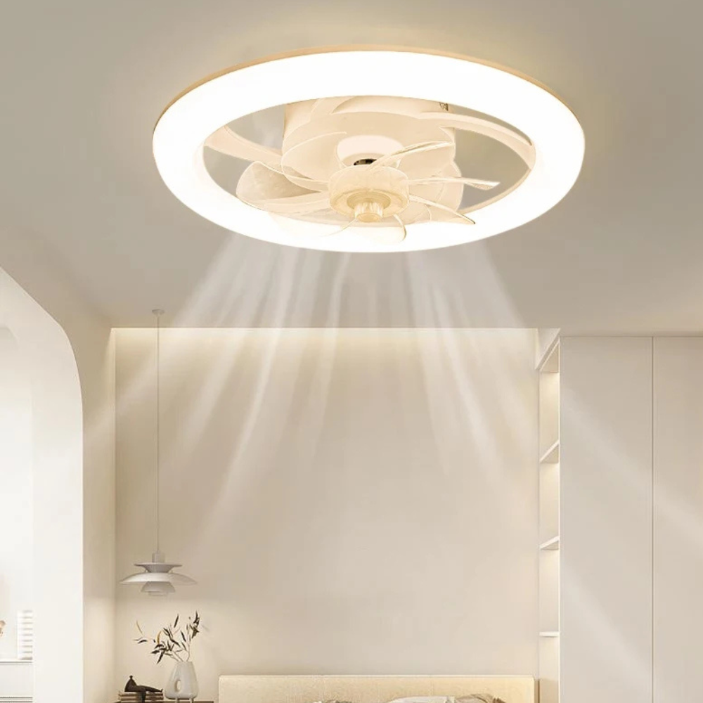 Modern LED Ceiling Fan with Lights – Stylish 48 cm Air Circulator for Home 1